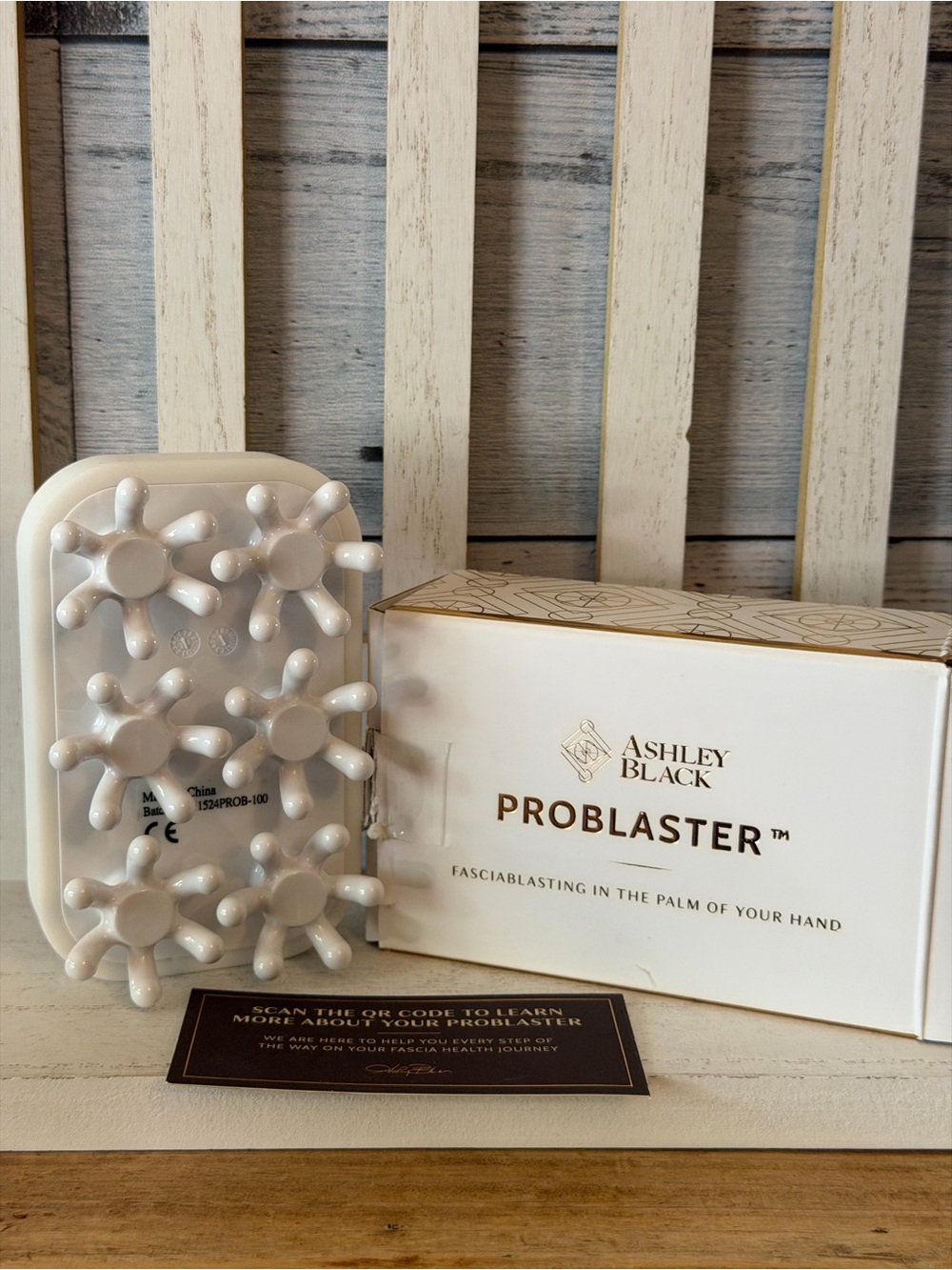 Ashley Black FasciaBlaster The Handheld ProBlaster in box